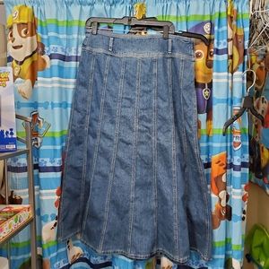 Cato long denim skirt size 14